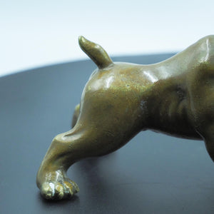Pure Copper French Bulldog Statue, Handcrafted Decorative Art Piece