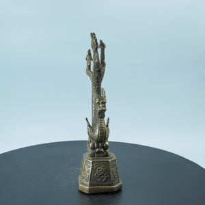 Messing-Fliegender-Drachen-Ornament: Traditionelle Chinesische Feng Shui Dekoration