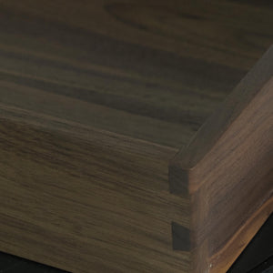 Handcrafted Walnut Wooden Tray, US Black Walnut Organizer Box, Minimalist Desk Storage