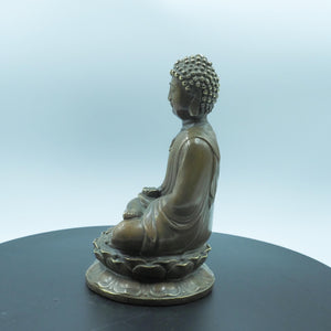 Brass Shakyamuni Buddha Statue: Zen Home Altar Decor