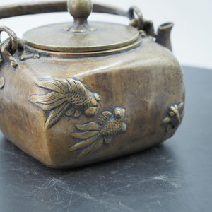 Pure Copper Goldfish Kettle, Pure Handmade with Exquisite Craftsmanship